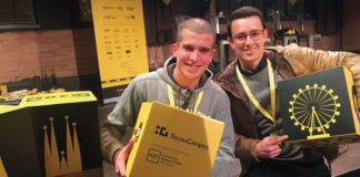 Dos estudiants del TecnoCampus viatgen a bord del tren de les idees d’imagine express