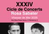 El Cicle de Concerts Rosa Sabater reprèn els concerts a l’octubre
